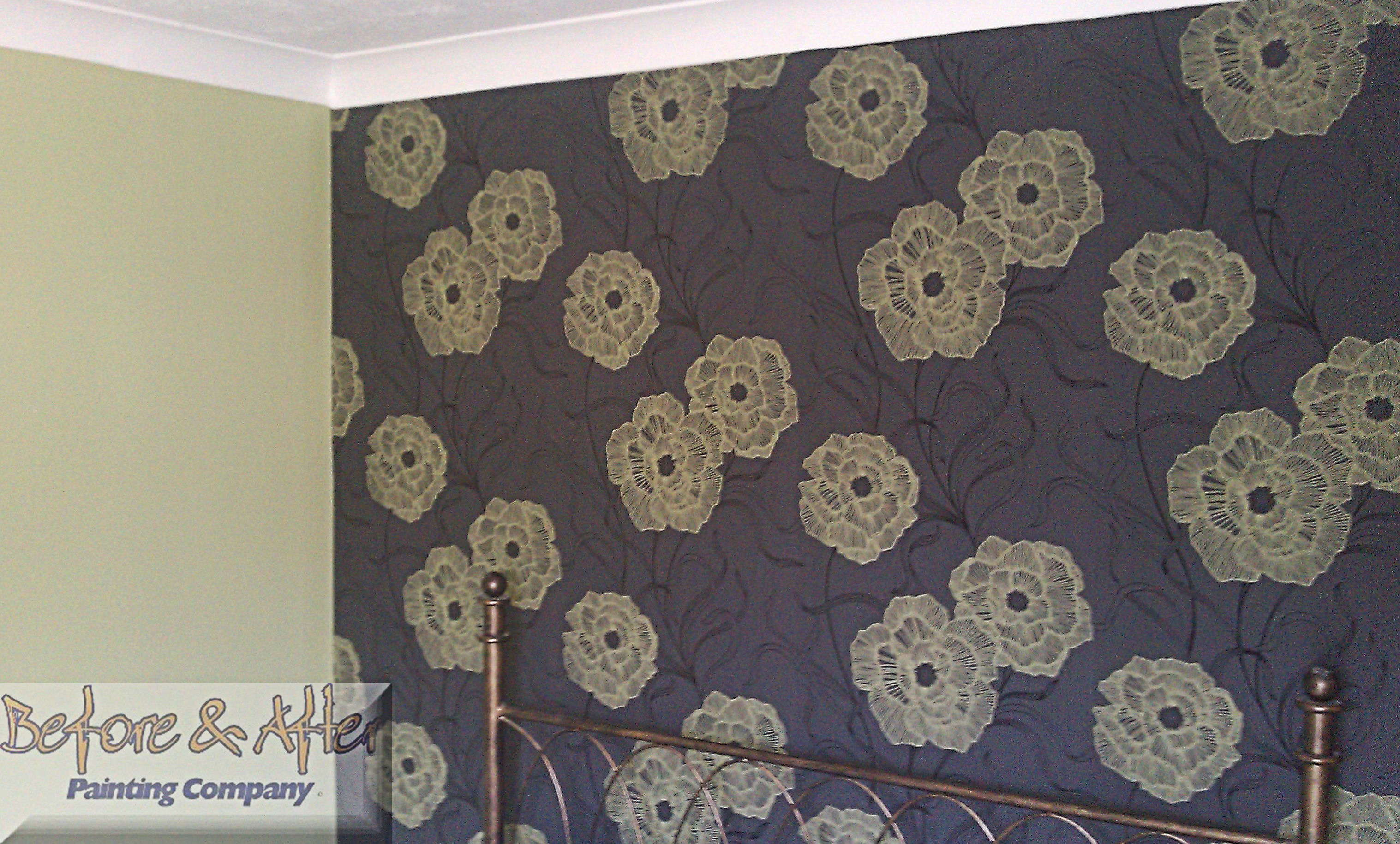 Feature papered wall using Eurostudio Elements