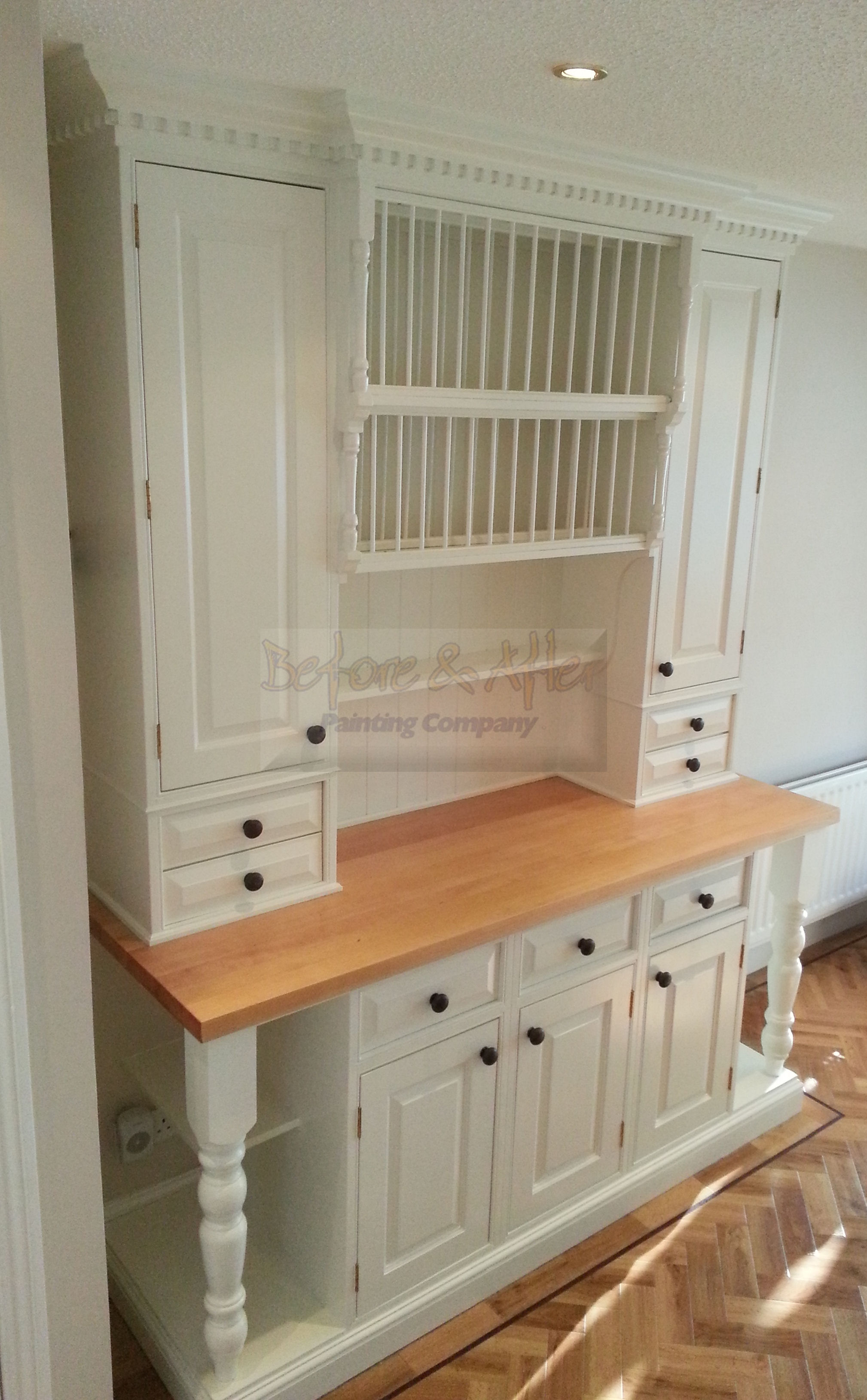 Hand Painted Kitchen Unit in Sidcup Kent