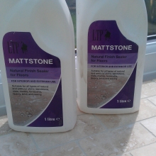 Mattstone Natural Floor Sealer. Two coats wiped on.