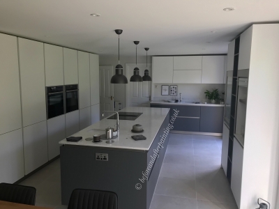 Minimalist kitchen decorated with Benjamin Moore #paintlikenoother