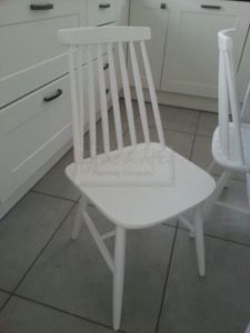 hand painted ercol chair white